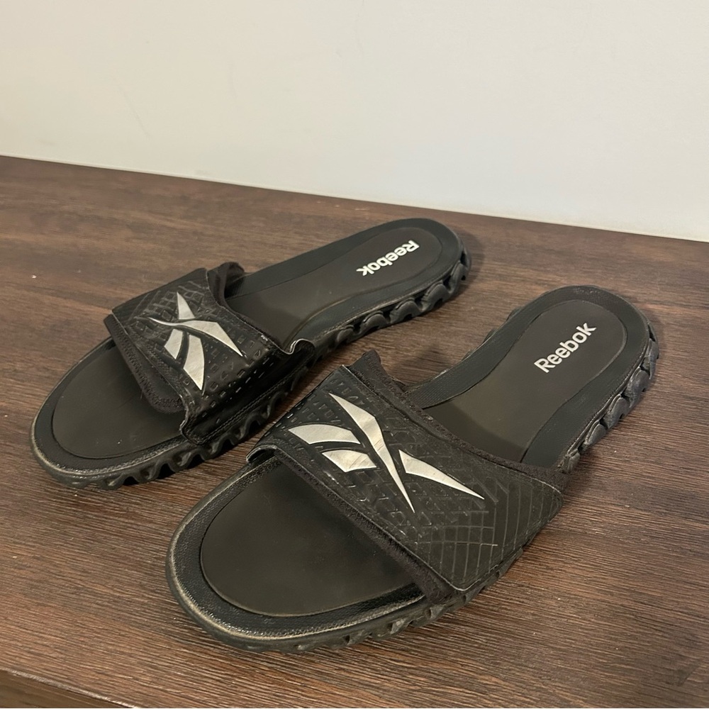Men’s Reebok Black Slide Sandals